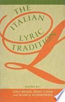 The Italian Lyric Tradition