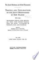 The Jesuit Relations and Allied Documents