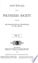The Journal of the Polynesian Society