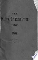 The Malta Constitution, 1921