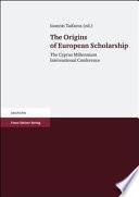 The Origins of European Scholarship