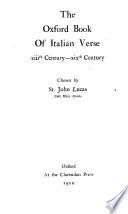 The Oxford Book of Italian Verse