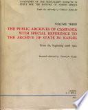 The public archives of campania with special reference to the archive of state in naples