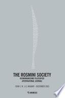 The Rosmini Society N. 1-2 / January-December 2020