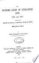 The Supreme Court of Judicature Acts 1873 and 1875