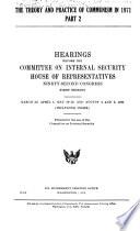 The Theory and Practice of Communism in 1971