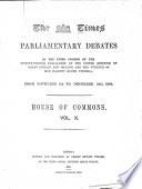 The Times Parliamentary Debates