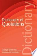 The Wordsworth Dictionary of Quotations