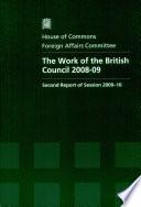 The work of the British Council 2008-09