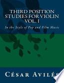 Third Position Studies for Violin, Vol, I