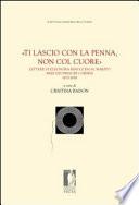 «Ti lascio con la penna, non col cuore». Lettere di Eleonora Rinuccini al marito Neri dei principi Corsini. 1835-1858