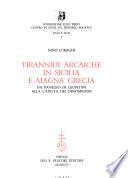 Tirannidi arcaiche in Sicilia e Magna Grecia