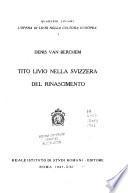 Tito Livio nella Svizzera del rinascimento