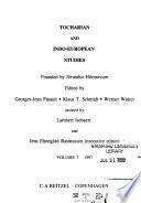Tocharian and Indo-European Studies