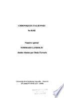Tommaso Landolfi : [1908 - 1979 ; comme un démon qui rêve] ; études