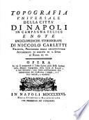 Topografia universale della cita di Napoli