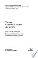 Torino e la nuova cultura del lavoro