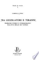 Tra legislatori e tiranni