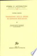 Tradizione delle opere di Giovanni Boccaccio
