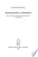 Tradizione e dissenso nella filosofia veneta fra Rinascimento e modernità