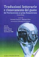 Traduzioni letterarie e rinnovamento del gusto