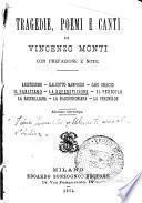 Tragedie, poemi e canti