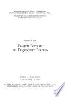 Tragedie popolari del Cinquecento Europeo