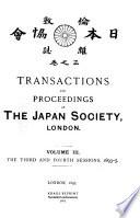 Transactions and Proceedings of the Japan Society, London