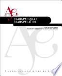 Transparence / Transparaître