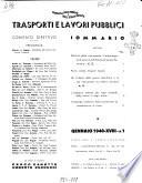 Trasporti e lavori pubblici giornale dei trasporti e dei lavori pubblici