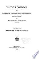 Trattati e convenzioni fra il regno d'Italia ed i governi esteri