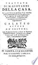 Trattato ... cognominato Galateo