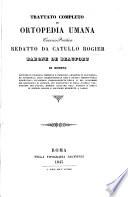Trattato completo di Ortopedia umana