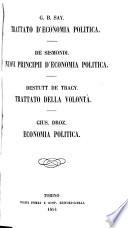 Trattato d'economia politica