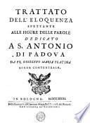 TRATTATO DELL' ELOQUENZA SPETTANTE ALLE FIGURE DELLE PAROLE