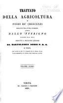 Trattato della agricoltura di Piero de' Crescenzi