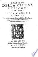 Trattato Della Chiesa E Vescovi Fiorentini