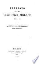 Trattato Della Coscienza Morale Libri III