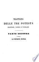 Trattato delle tre potestà, maritale, patria e tutelare