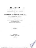 Trattato di architettura civile e militare con dissertazione e note per servire alla storia militare italiana