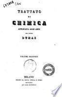 Trattato di chimica applicata alle arti del signor Dumas. Volume primo [-ottavo]