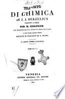 Trattato di chimica di J.J. Berzelius