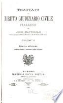 Trattato di diritto giudiziario civile italiano