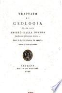 Trattato di geologia del sig. conte Angelo Dalla Decima ..