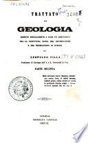 Trattato di geologia diretto specialmente a fare un confronto tra la struttura fisica del settentrione e del mezzogiorno di Europa