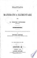 Trattato di matematica elementare