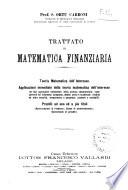 Trattato di matematica finanziaria