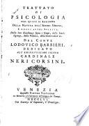 Trattato di psicologia