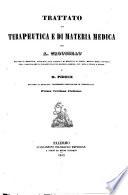 Trattato di terapeutica e di materia medica