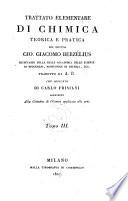 Trattato elementare di chimica teorica e pratica tradatto da A. R. con aggiunte di Carlo Frisiani